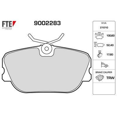 Fren Disk Balata Ön FTE 9002283