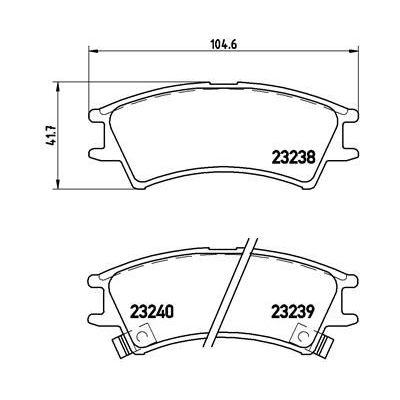 Fren Disk Balata Ön BREMBO P 30 011