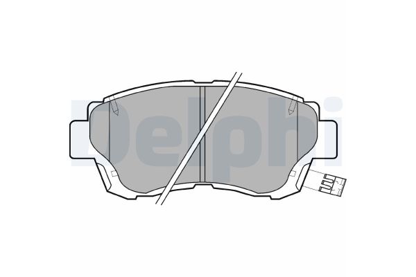Fren Disk Balata Ön Toyota Camry (XV10)(1992->)  DELPHI LP936