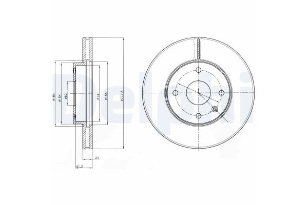 Fren Disk Ayna Ön Sağ ve Sol Chevrolet Epica (2006->)  DELPHI BG4193