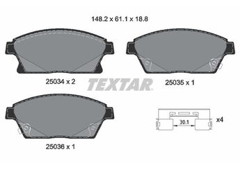 Fren Disk Balata Ön TEXTAR 2503401  1605178 42672635 13412809 22737859 13301234 22799077 23242201 39126138 13412810 42793254 1605263 95530017 542115 95516193 1605135