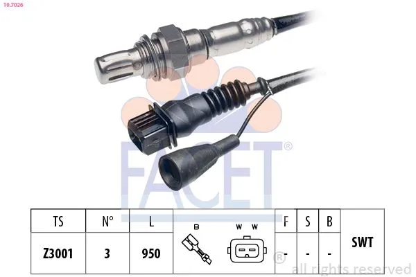 Oksijen (Lambda) Sensörü  Fiat Tempra (159) 4 Kapı (1990->)  SUPSAN SX0012