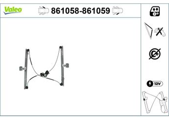 Cam Krikosu Ön Sol VALEO 861058  4894527AA 4894 527AA