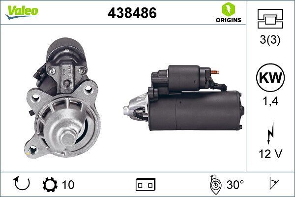Marş Dinamosu  Ford Tourneo Connect (TC7)(2002->)  VALEO 438486