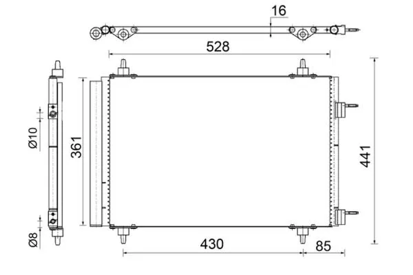 Klima Radyatörü  MAHLE AC 554 000S