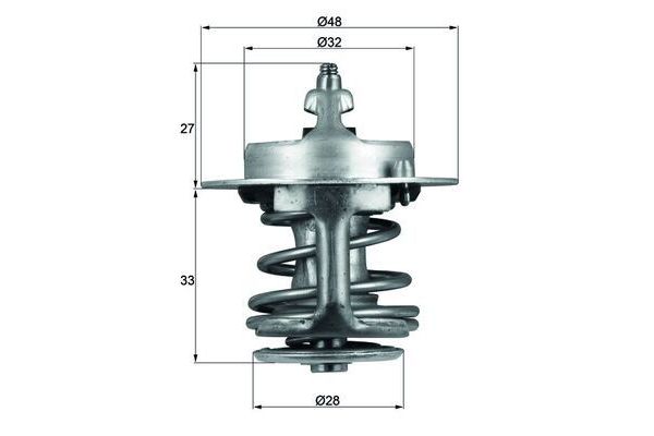 Termostat  Hyundai i10 (PA)(09.2007->)  MAHLE TX 63 88