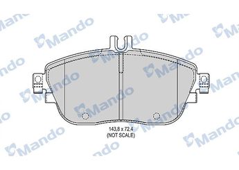 Fren Disk Balata Ön MANDO MBF015680  MBF015680 64204620 006 420 46 20 64208520 006 420 85 20 84200620 008 420 06 20 A0064204620 A 006 420 46 20 A0064208520 A 006 420 85 20 A0084200620 A 008 420 06 20