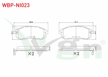 Fren Disk Balata Ön WGN WBP-NI023  