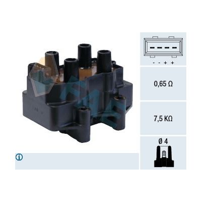 Ateşleme Bobini  Peugeot 306 Cabriolet (S1)(01.1994->10.1997)  HELLUX HLB5010