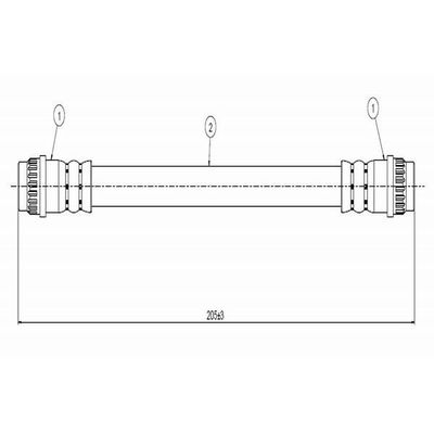 Fren Hortumu Arka Sağ veya Sol Renault Espace /Grand Espace (JE0)(12.1996->)  CAVO C800 317B