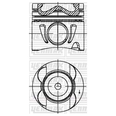 Piston (83.50MM-0.50)  YENMAK 31-04676-050