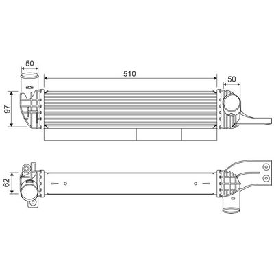 Turbo Radyatörü  Ssangyong Korando (12.2010->)  VALEO 822923