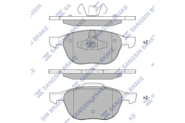 Fren Disk Balata Ön Ford Focus S.Wagon (CB8)(2010->)  SANGSIN SP1260