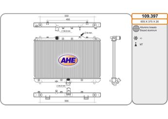 Su Radyatörü  MAHER 10469  71746849 1770079J50