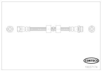 Fren Hortumu Arka Sağ veya Sol WALBURG WBH0515  1514244 1525684 1540178 1554797 1718850 1788439 8V512282AA 8V512282AB 8V512282AC 8V512282AD 8V512282AE 8V512282AF