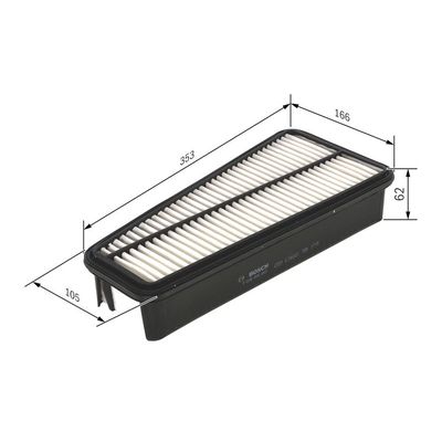 Hava Filtresi  Toyota Land Cruiser (J12)(2003->)  BOSCH F 026 400 302