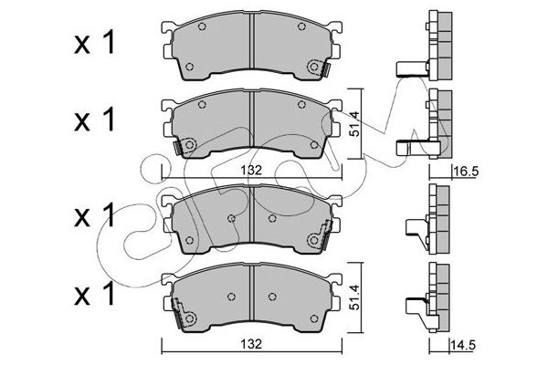 Fren Disk Balata Ön CIFAM 822-223-0