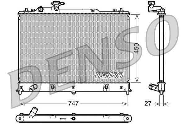Su Radyatörü  DENSO DRM44025