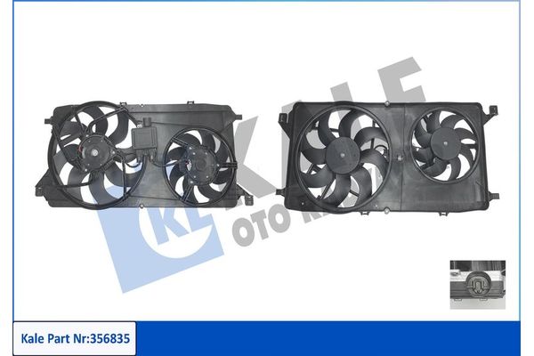 Radyatör Fan ve Motoru  FORD ORJINAL 6C118C607BD