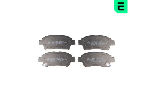 Fren Disk Balata Ön Toyota Yaris (NCP1/NLP1/SCP1)(1999->)  OPTIMAL BP-10347