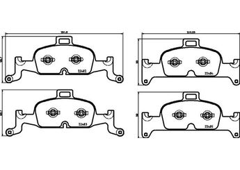 Fren Disk Balata Ön BREMBO P 85 164  8W0698151AC 8W0698151AD 8W0698151AQ 4K0698151AB 4K0698151E 4K698151E 8W0698151BB 8W0698151BC 8W0698151L 8W0698151M 4K0698151G