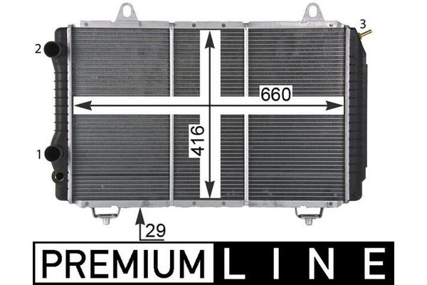 Su Radyatörü  Peugeot J5 (290) P.Van, geniş hacim (1990->)  MAHLE CR 499 000P