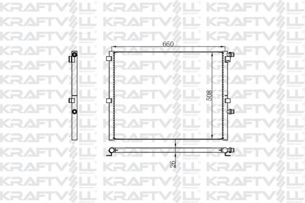 Su Radyatörü  BMW 7 Serisi (G11/G12)(10.2015->)  KRAFTVOLL 08040094