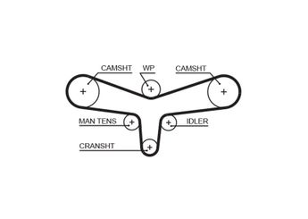 Triger Kayışı  GATES 5557XS  59109119B 059109119B 59109119A 059109119A PMTB383