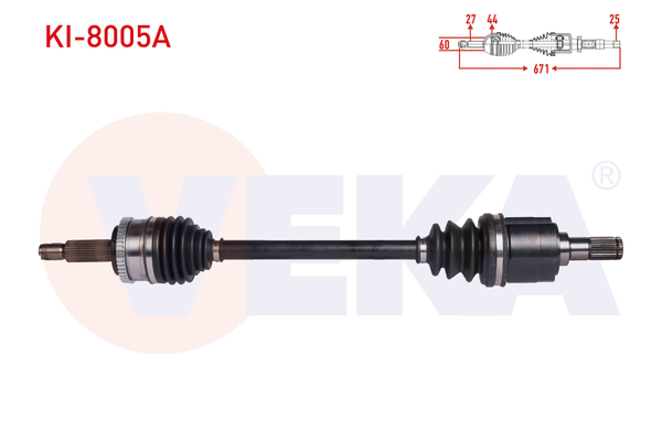 Aks Komple Ön Sol Kia Ceed (ED)(2006->)  VEKA KI-8005A