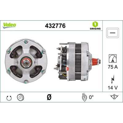 Alternatör  VALEO 432776