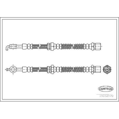Fren Hortumu Arka Sol CORTECO 19032970