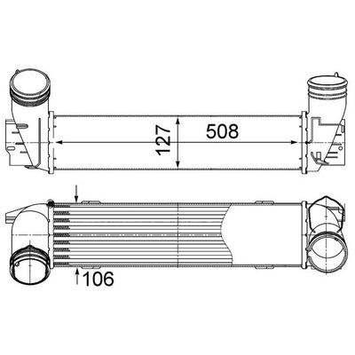 Turbo Radyatörü  BMW 3 Serisi Coupe (E92)(2006->)  MAHLE CI 490 000S