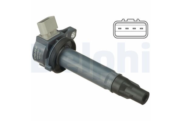 Ateşleme Bobini  Daihatsu Sirion (M3...)(2005->2013)  DELPHI GN10597-12B1