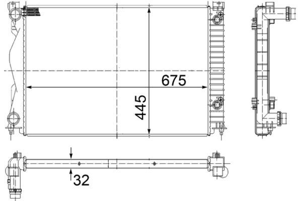 Su Radyatörü  Opel Agila (2000->2003)  MAHLE CR 790 000S