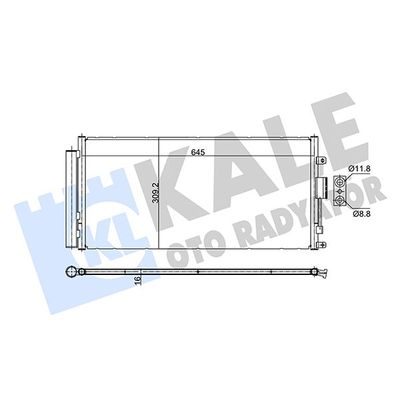 Klima Radyatörü  Abarth 500 Cabrio (312)(2022->)  KALE 353090