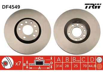 Fren Disk Ayna Ön Sağ ve Sol OPEL ORJINAL 95526643  95526643 24435132 93175606 569005 5 69 005 90589781 93171606