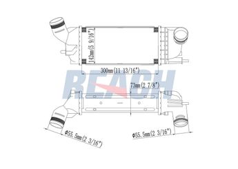 Turbo Radyatörü  AXAM 04-09-05-0183  AX0409050183 384K8 IPE506076 0384K8