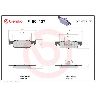 Fren Disk Balata Ön BREMBO P 50 137