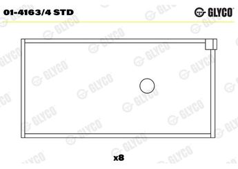 Kol Yatak (STD)  GLYCO 01-4163/4 STD  141634STD 606P8 0606.P8