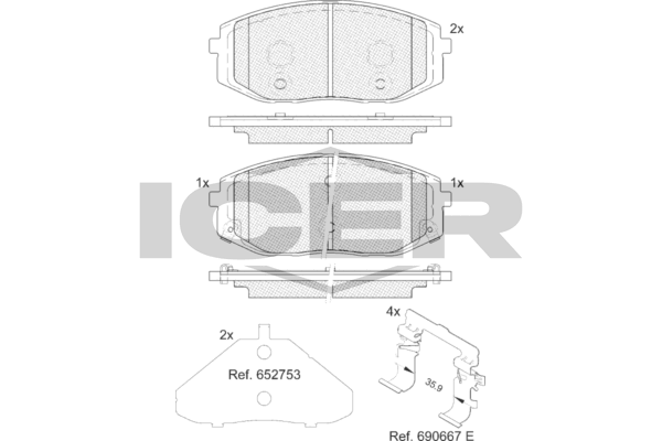 Fren Disk Balata Ön RECOVER 74490