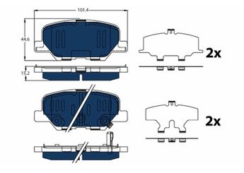 Fren Disk Balata Arka TRW GDB3583BTE  4605A492