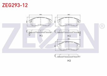 Fren Disk Balata Ön ZEGEN ZEG293-12   10602Y090 AY040NS054 D10602Y991 410602Y090 410602Y091 410605Y725 410605Y790 410608J090 410609J425 41060AL590 41060AM800 41060AM890 41060AM891 41060AM892 41060AU091 41060ZB590 D10601KA1A D1060AC20A D1060AM80B D1060EM30A D1061JA00A D106M2Y990 4106089E90 410600V090 410602Y990 4106040U90 4106040U92 410604L090 4106073L91 41060-9J425 AY040NS118 D10601FC0A D10601FE0A D1060-1FE0A D1060-1KA1A D1060EM10A D1060-EM10A D106M2Y991 DA06M2Y991 D10609W00BC107 410601605R 41 06 016 05R 5581080J50 5581080J51 55810-80J51