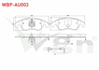 Fren Disk Balata Ön WGN WBP-AU003  