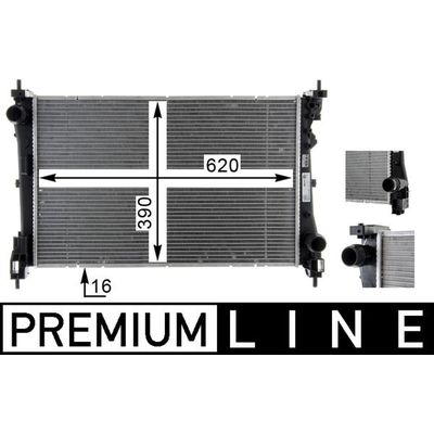 Su Radyatörü  Alfa Romeo MiTo (145)(2008->)  MAHLE CR 1588 000P