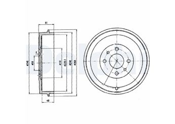 Kampana Arka Sağ veya Sol DELPHI BF379  60814839 7769850 424755 4247.55 52015299 60810025 7569600 1608945480 1617329080 424758 51816526 51860868 51903659 52015297 M867769850