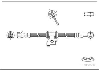 Fren Hortumu Ön Sağ veya Sol OSSCA 00750  46410SB2015 46411SB0044 1464SB2030 01464SB2030 46410SB0014 46410SB0023 46410SB0044 46410SB2013 46410SB2023 46410SB2024 46410SB2025 46410SB2034 46410SB2044