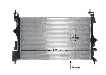 Su Radyatörü  MAHLE CR 1198 000S  1300363 1300378 13378215 13486482