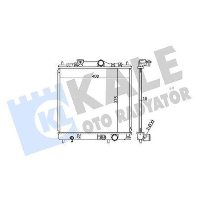 Su Radyatörü  Nissan Pickup (D22)(02.1998->)  KALE 362500