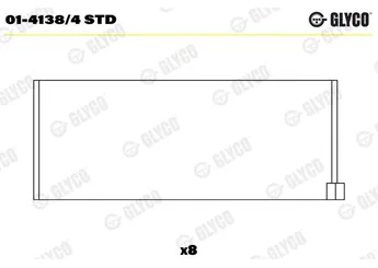 Kol Yatak (STD)  GLYCO 01-4138/4 STD  141384STD 30442 31045784 4906203517 6000046256 7700501171 77 00 501 171 7700510834 77 00 510 834 7701348415 77 01 348 415 7701451797 77 01 451 797 7701459292 77 01 459 292 7701474892 77 01 474 892 7702087069 77 02 087 069