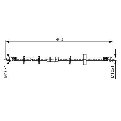 Fren Hortumu Ön Sağ veya Sol Fiat Uno (146)(11.1989->)  BOSCH 1 987 476 413